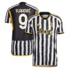 Fotbalové dresy Juventus 2023-24 Vlahovic 9 Domácí Dres Krátký Rukáv